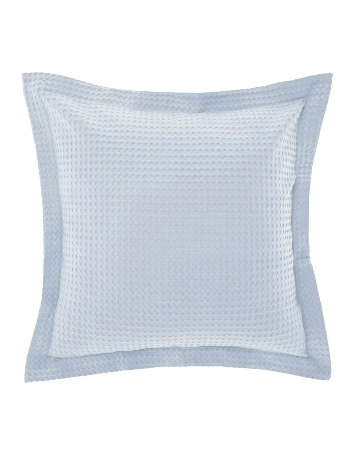 Linen House Deluxe Waffle Quilt Cover Set In Soft Blue 4 Linen House Deluxe Waffle Quilt Cover Set In Soft Blue - Image 2