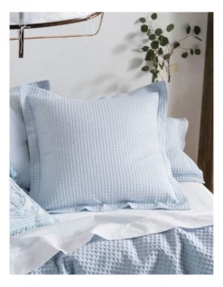 Linen House Deluxe Waffle Quilt Cover Set In Soft Blue 7 Linen House Deluxe Waffle Quilt Cover Set In Soft Blue -Bedding Shop 818835220 991876600 3 720x928