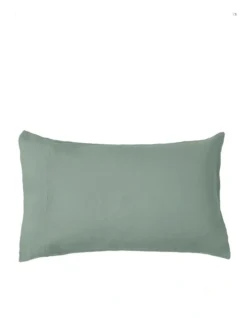 Sandy Cape Washed Belgian Linen Sheet Set Eucalyptus -Bedding Shop 832966930 832966390 3 1 720x928