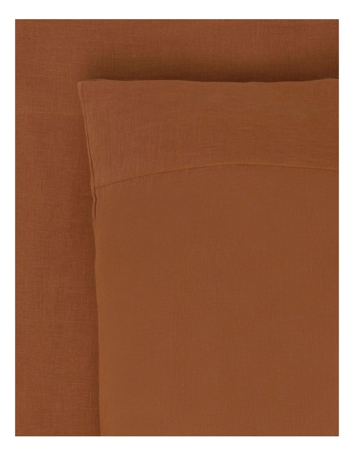 Sandy Cape Washed Belgian Linen Sheet Set Earth 3 Sandy Cape Washed Belgian Linen Sheet Set Earth