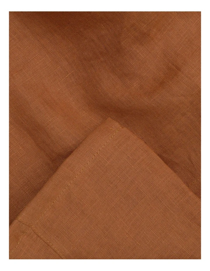 Sandy Cape Washed Belgian Linen Sheet Set Earth 4 Sandy Cape Washed Belgian Linen Sheet Set Earth - Image 2