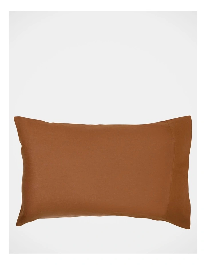 Sandy Cape Washed Belgian Linen Sheet Set Earth 5 Sandy Cape Washed Belgian Linen Sheet Set Earth - Image 3