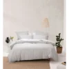 Linen House Nara 400TC Bamboo Cotton Quilt Cover Set Silver