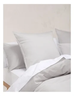 Linen House Nara 400TC Bamboo Cotton Quilt Cover Set Silver -Bedding Shop 832974130 832974760 3 720x928
