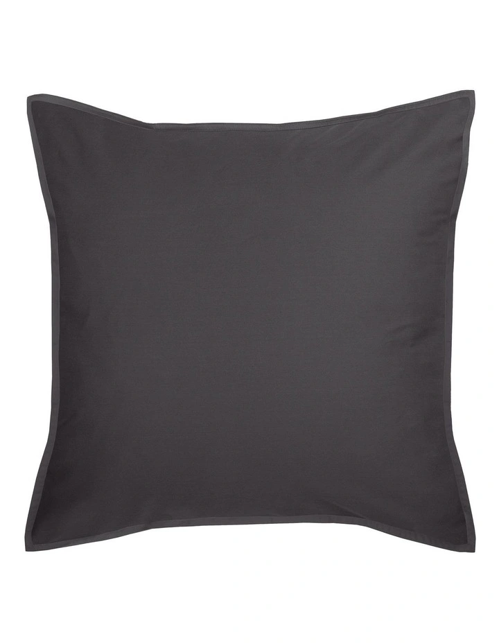 Linen House Nara 400TC Bamboo Cotton Quilt Cover Set Charcoal 6 Linen House Nara 400TC Bamboo Cotton Quilt Cover Set Charcoal - Image 4