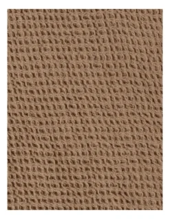 Norco Organic Cotton Waffle Throw Sandstone -Bedding Shop 833419990 3 720x928