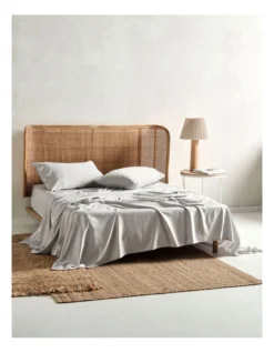 Linen House 400TC Australian Cotton Sheet Set Grey