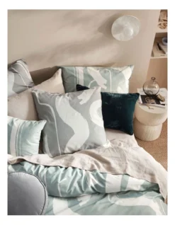 Linen House Arden European Pillowcase Green -Bedding Shop 841410550 841423420 2 720x928