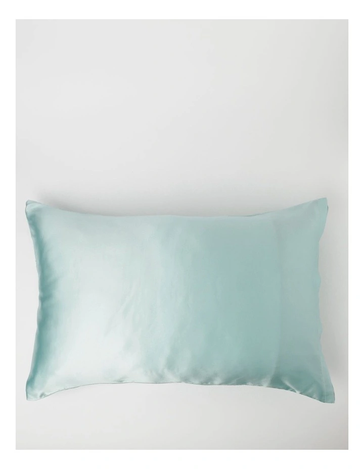 Heritage Silk Front Pillowcase Pair Sky Blue 5 Heritage Silk Front Pillowcase Pair Sky Blue - Image 3