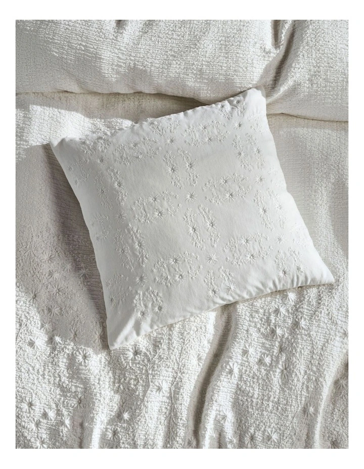 Linen House Abigail Quilt Cover Set In White 9 Linen House Abigail Quilt Cover Set In White - Image 7