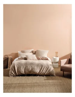Linen House Abigail Quilt Cover Set Sand