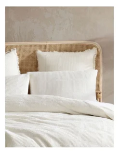 Linen House Galicia Quilt Cover Set Vanilla -Bedding Shop 856124380 856116550 2 720x928