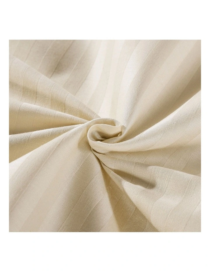 Kensington 1200 Thread Count 100% Egyptian Cotton Sheet Set Stripe Hotel Grade Queen Sand 6 Kensington 1200 Thread Count 100% Egyptian Cotton Sheet Set Stripe Hotel Grade Queen Sand - Image 4