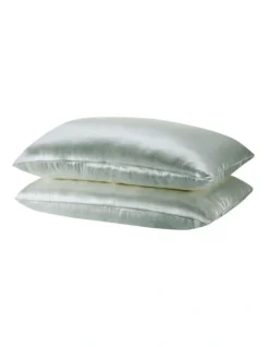 Mulberry Soft Silk Hypoallergenic Pillowcase Twin Pack 51 X 76cm -Bedding Shop 865755730 4 1 720x928