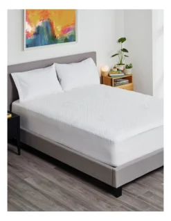 Plume Cotton Jacquard Waterproof Fitted Mattress Protector -Bedding Shop 869954950 2 1 720x928