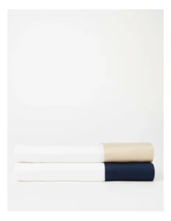 Heritage 500TC Ingah Cotton Sateen Sheet Set Indigo -Bedding Shop 872974540 872973910 3 720x928