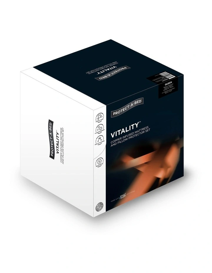 Vitality TENCEL Copper Infused Dynatex Mattress & Pillow Protector Set 3 Vitality TENCEL Copper Infused Dynatex Mattress & Pillow Protector Set