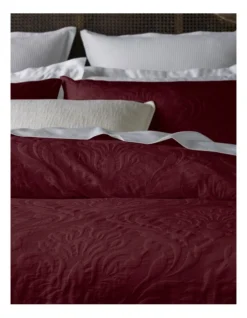 Heritage Frederika Quilt Cover Set Wine -Bedding Shop 882418240 882417520 3 720x928