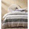 Porter Stripe Cotton Quilt Cover Set Ash -Bedding Shop 882575290 882574930 1 1 720x928