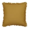 Fringe Cushion 55cm Mustard -Bedding Shop 883787590 1 720x928