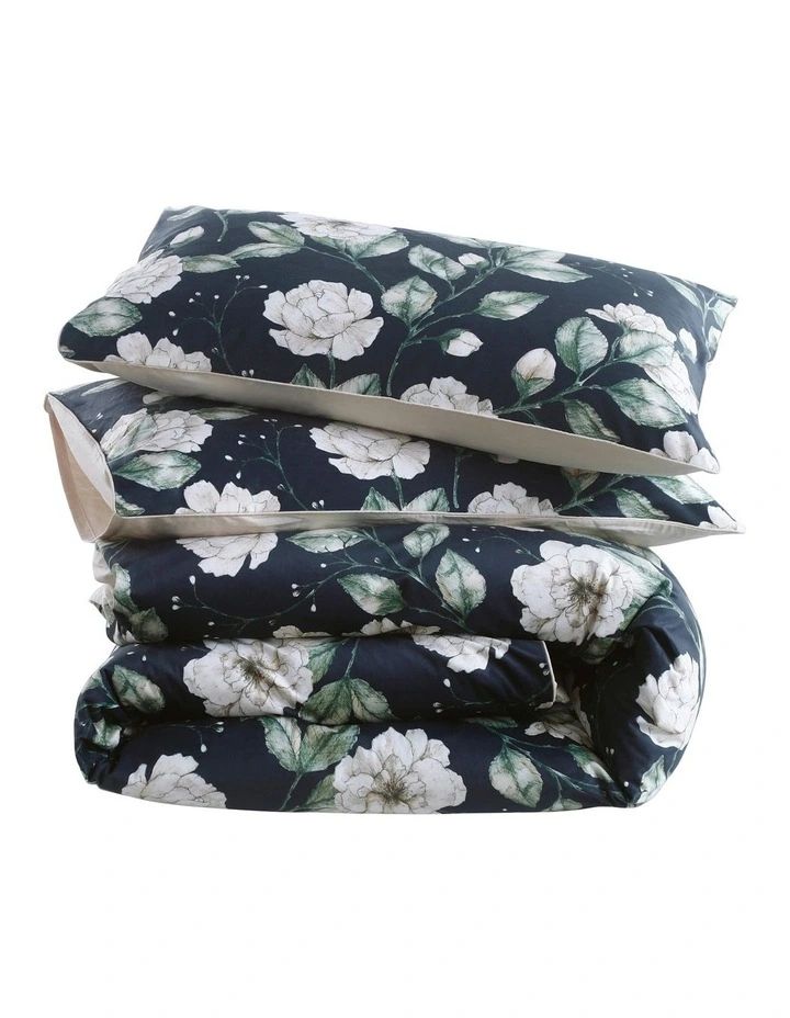 Evoke Velvet Quilt Cover Set Dark Green 5 Evoke Velvet Quilt Cover Set Dark Green - Image 3