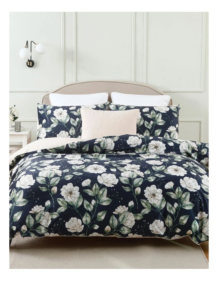 Evoke Velvet Quilt Cover Set Dark Green 7 Evoke Velvet Quilt Cover Set Dark Green - Image 5