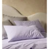 250TC Stonewashed Cotton Sheet Set In Purple Heather -Bedding Shop 889066000 913357810 1 720x928