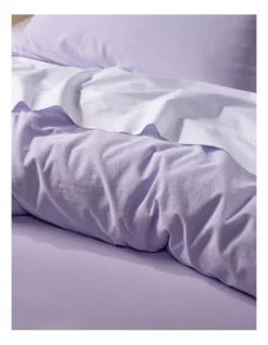 Stonewashed 250TC Cotton Quilt Cover Set In Purple -Bedding Shop 889068520 911539540 2 720x928