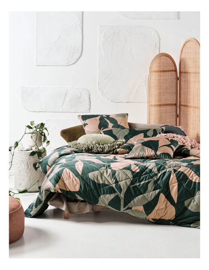 Linen House June Quilt Cover Set Forest 3 Linen House June Quilt Cover Set Forest