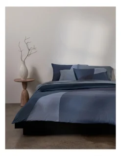 Calvin Klein Sculptural Block Quilt Cover In Dusk