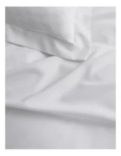 Tencel Lyocell Fibre & Cotton Quilt Cover Set In White 5 Tencel Lyocell Fibre & Cotton Quilt Cover Set In White -Bedding Shop 896713390 2 720x928