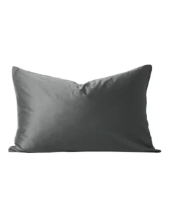 Halo Organic Sateen Bedlinen Range In Shadow -Bedding Shop 898426540 898425910 3 720x928