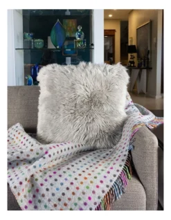 New Zealand Sheepskin Cushion Cover In Grey 7 New Zealand Sheepskin Cushion Cover In Grey -Bedding Shop 906861250 3 720x928