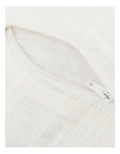 Heritage Camivelle Embroidered Floral Cushion 60x40 Cm In Taupe/White -Bedding Shop 911577880 3 720x928