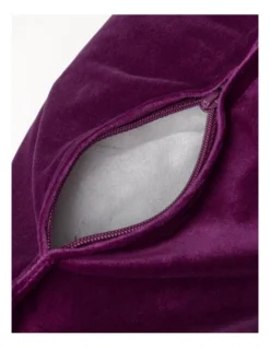 Heritage Vivienne Velvet Cushion 50x50cm In Viola -Bedding Shop 911580220 4 720x928