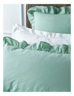 Heritage Everley Quilt Cover Set In Sage -Bedding Shop 911602000 911599300 3 720x928