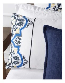 Heritage Giralda Quilt Cover Set In Indigo/White -Bedding Shop 911602540 3 720x928