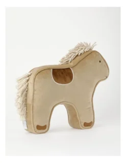 Saddie The Pony Cushion In Brown: 48 Cm -Bedding Shop 913970170 4 1 720x928