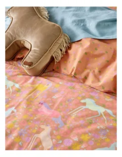 Ponies In The Meadow Quilt Cover Set In Assorted -Bedding Shop 914349970 2 720x928