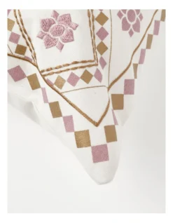 Heritage Torre Tapestry Pattern Embroidered Cushion 60x40cm In Pink -Bedding Shop 915040720 3 720x928