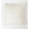 Boardwalk Linen Frayed Edge Cushion 50x50 Cm In White 1 Boardwalk Linen Frayed Edge Cushion 50x50 Cm In White -Bedding Shop 915040900 1 720x928