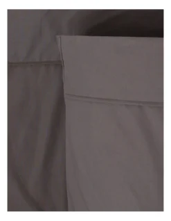 300TC Australian Superfine Cotton 50cm Sheet Set In Charcoal