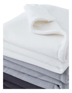 Calvin Klein Sherpa Rib Sweatshirt Throw In White Grey -Bedding Shop 919027810 919026550 4 720x928