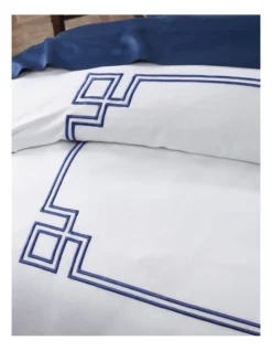 Heritage Petra Grecian Key Border Quilt Cover Set In Navy -Bedding Shop 921211120 3 720x928