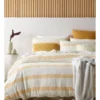 Lagoon Cotton Gauze Stripe Quilt Cover Set In Yellow 1 Lagoon Cotton Gauze Stripe Quilt Cover Set In Yellow -Bedding Shop 923076280 923074840 1 720x928