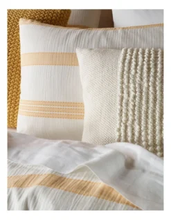 Lagoon Cotton Gauze Stripe Quilt Cover Set In Yellow 7 Lagoon Cotton Gauze Stripe Quilt Cover Set In Yellow -Bedding Shop 923076280 923074840 3 720x928