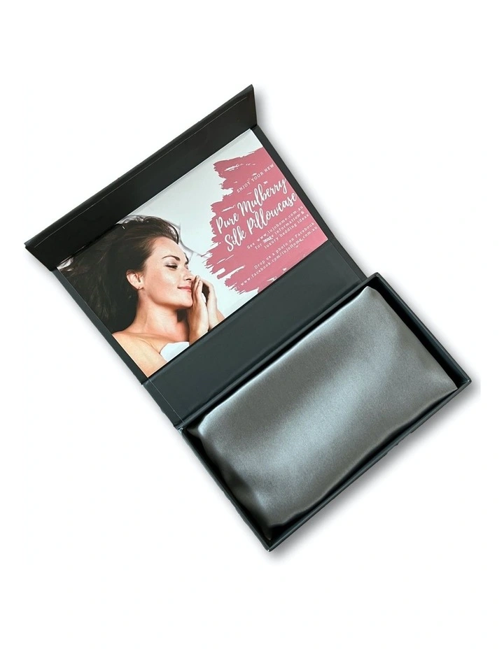 Silk Pillowcase Mulberry 19 Momme Silver 3 Silk Pillowcase Mulberry 19 Momme Silver