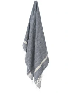 Herringbone Throw Indigo