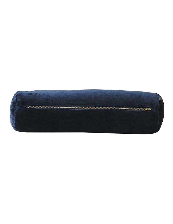 Luxury Velvet Bolster Cushion Slate 4 Luxury Velvet Bolster Cushion Slate - Image 2