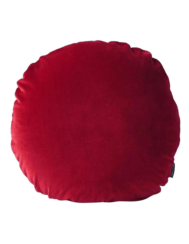 Luxury Velvet 55cm Round Cushion Auburn 3 Luxury Velvet 55cm Round Cushion Auburn